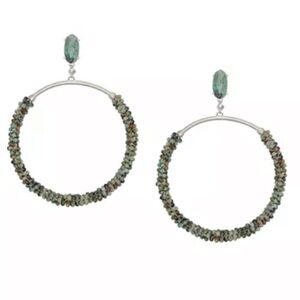 Kendra Scott Russel Beaded Loop Drop Earrings